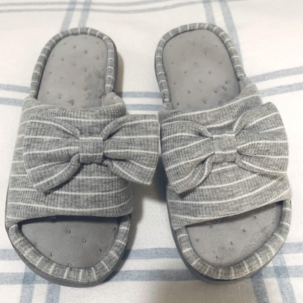 Women's Open-Toe Memory Foam House Slippers